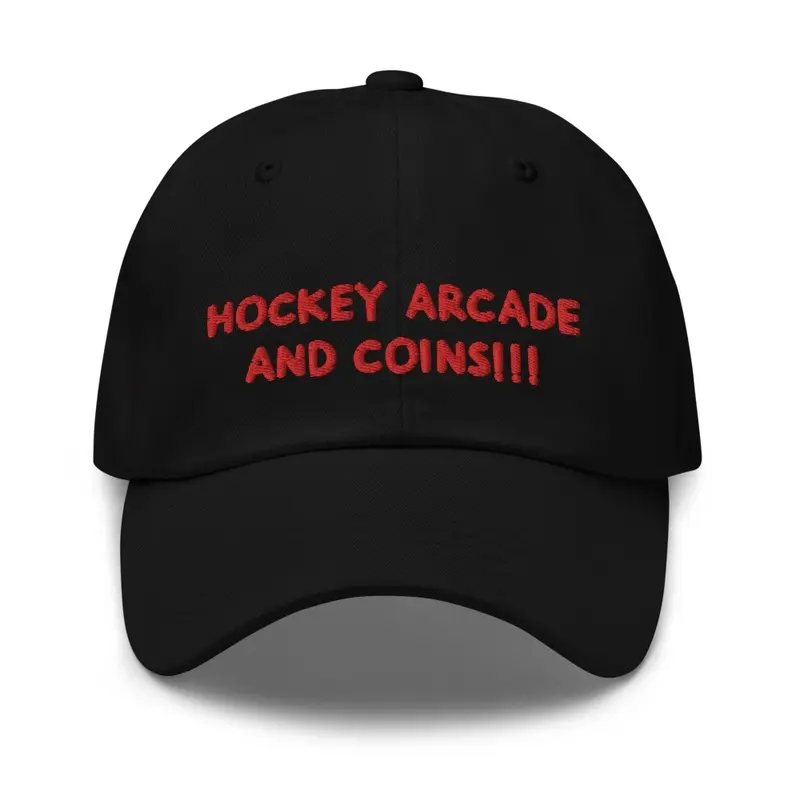 Hockey Arcade and Coins Dad Hat