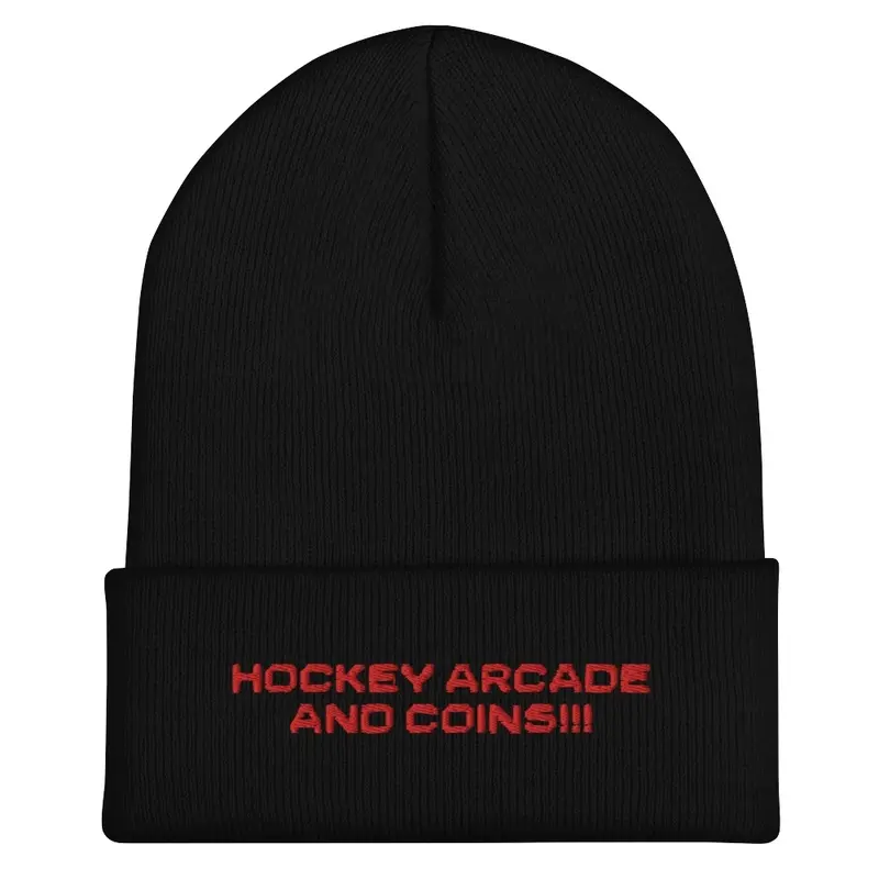 Hockey Arcade and Coins Beanie